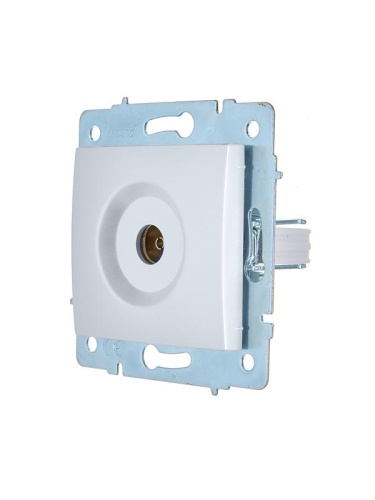 Розетка телевизионная оконечная TV СП ASTI IP20 механизм жемчуж./бел. перламутр. LEZARD 7081-3088-130 фото 3