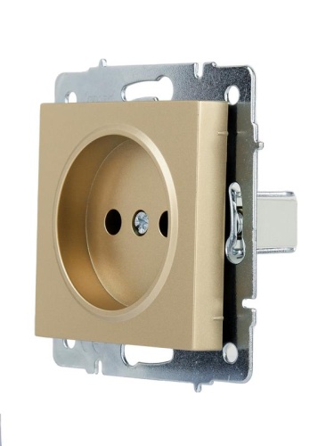 VESNA Розетка б/з ПБТ золото | код 742-3688-121B | LEZARD фото 3 VESNA Розетка б/з ПБТ золото | код 742-3688-121B | LEZARD фото 3