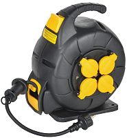 Удлинитель на катушке TWIST 4х10м с заземл. с крышк. автосмотка 16А IP44 КГ 3х1.5кв.мм УК10 2P+PE/10м 4 | код TW-KP27-16-04-10-44 | IEK