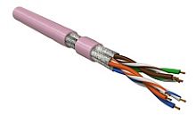 Hyperline UFTP4-C6-P26-IN-LSZH-BK-100 (100 м) Кабель витая пара. экранированная U/FTP. категория 6. 4 пары (26 AWG). многожильный (patch). каждая пара в фольге. LSZH. черный | код 445074 | Hyperline