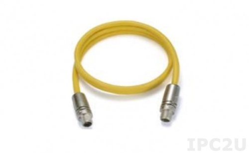 Кабель CBL-M12XMM8P-Y-100-IP67 1-meter M12-to-M12 Cat-5 UTP Ethernet cable with IP67-rated 8-pin male X-coded crimp type M12 connector | код 00-06104251 | MOXA