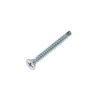 Саморез оконный KRANZ сверло, 3.9х35, белый цинк, пакет (20шт.) | код 1504-3935-4 | KRANZ