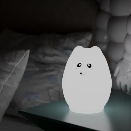 Светильник настольный 2Вт RGB кошка аккум. Li-ion USB кабель детский ночник бел. GAUSS NN303 фото 5