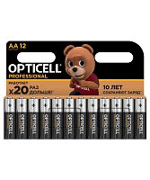 Элемент питания алкалиновый AA/LR6 (блист. 12шт) Professional | код 5052005 | Opticell
