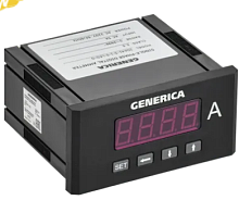 Амперметр цифр. щит. 1-ф. 48х96 LED GENERICA | код IDA41-5-1-0-LED-G | GENERICA by IEK