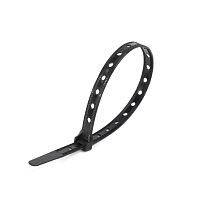 Стяжки нейлоновые КСОMultiHole 10х200 (ч) (100 шт.) | код 81156 | Fortisflex