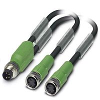 Кабель для датчика / исполнительного элемента SAC-3P-M8Y/2X3,0-PUR/M 8FS | код 1458693 | PHOENIX CONTACT
