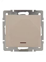 Выключатель RAIN с подсветкой крем механизм | код 703-0388-111 | Lezard