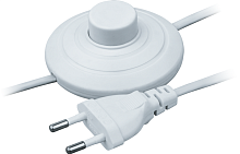 Шнур 61 600 NPS-FS01-170-2х0.5-WH 1.7м с выкл. бел. Navigator | код 61600 | NAVIGATOR