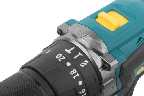 Дрель-Шуруповерт аккумуляторная 20 В, 0-400/1600 об/мин, 55 Нм, 2, Li-Ion 2,0 Ач, 1 ч., бесщеточный, резиновая накладка, кейс | код 79903 | FIT фото 3 Дрель-Шуруповерт аккумуляторная 20 В, 0-400/1600 об/мин, 55 Нм, 2, Li-Ion 2,0 Ач, 1 ч., бесщеточный, резиновая накладка, кейс | код 79903 | FIT фото 3