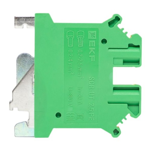 Клеммная колодка винтовая 2.5 UT земля | код scr-ut-2,5-pe | EKF фото 5