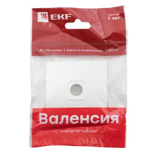 Валенсия лицевая панель розетки TV 1-местная 75Ом 5-862МГц жемчуг PROxima | код ESA00-L-027-50 | EKF фото 4