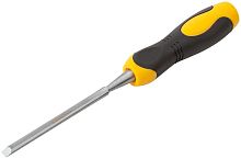 Стамеска Профидвухцветная прорезиненная ручка 6 мм | код 43171 | FIT