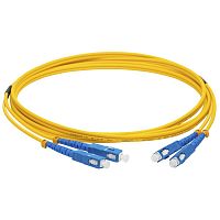 Патч-корд оптический LANMASTER, LSZH, дуплексный, SC/UPC-SC/UPC, SM OS2, 7.0 м | код LAN-2SC-2SC/SU-7.0 | LANMASTER