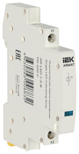 ARMAT Лампа инд. одинарная LED 110-220В DC гол. IEK | код AR-LED-1-3-B | IEK