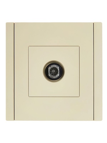 FORTE&PIANO Розетка TV оконечная FP428 ваниль IEK | код FP-A10-O-K10 | IEK
