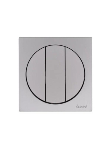 Выключатель 3-кл. СП OSEN механизм сер. матов. LEZARD 743-7488-109 фото 3