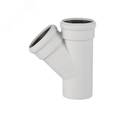 Тройник двухраструбный 87 град. 110х75 для бесшумной канализации | код 335410 | Ostendorf