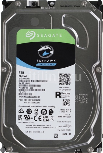 Жесткий диск HDD 6TB SkyHawk ST6000VX001 (ST6000VX001) | код 122551 | Seagate
