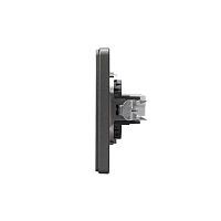 Розетка ROUND компьютерная RJ45 кат6 скрытой установки механизм титан | код KR-78-0724-2 | REXANT