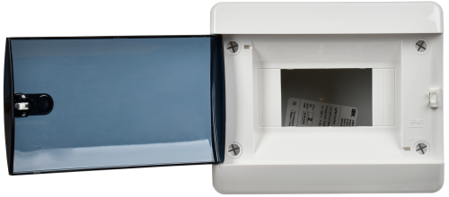 UNION Compact Корпус пластиковый ЩРВ-П-6 IP41 черная прозрачная дверь IEK | код UIC-KP12-V-06-41-K01 | IEK фото 2