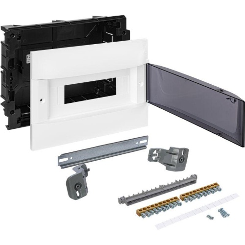 Щиток пластиковый встраиваемый Practibox S 1х12 дым. дверь | код 135551 | Legrand фото 7