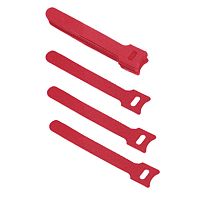 Cabeus CLAMP-125-RD Хомут для кабеля, липучка с мягкой застежкой, 125x14 мм, красный (10 шт.) | код 9345c | Cabeus