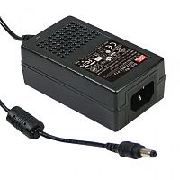 Адаптер настольный, AC-DC, 25Вт, вход 85...264B AC 47...63 Гц,, выход 24B/1.04A, изоляция 3000В AC, 93x54x36мм, -30...+70С, сетевой разъём IEC320-C14, выходной разъем 11, диам. 5.5х2.1мм | код GST25A24-P1J | MeanWell