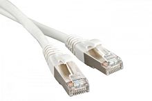 Патч-корд F/UTP экран. Cat.6 LSZH 10 м белый, Hyperline PC-LPM-STP-RJ45-RJ45-C6-10M-LSZH-WH | код 230382 | Hyperline