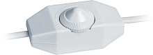 Шнур 61 602 NPS-FS02-170-2х0.5-WH 1.7м с диммир. выкл. бел. Navigator | код 61602 | NAVIGATOR