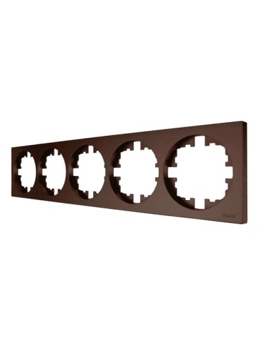 Рамка 5-м OSEN горизонт. квадрат шоколад LEZARD 743-7300-150