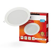 Светильник светодиодный RLP-eco 18Вт 230В 4000К 1080лм 225мм IP40 панель круглая бел. IN HOME 4690612007984
