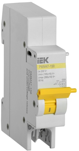 Расцепитель минимального и максимального напряжения РММ47-150 на DIN-рейку для ВА47-150 | код MVA50D-RMM | IEK 