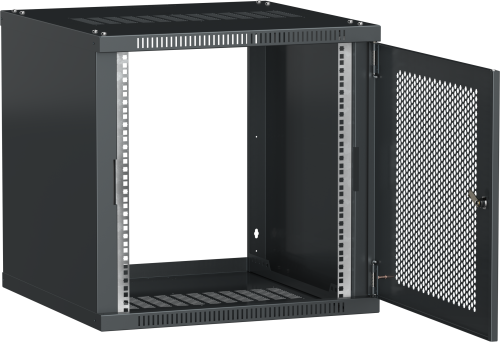 ITK Шкаф LINEA WE 12U 600х600мм дверь перфорированная черный | код LWE5-12U66-PF | IEK фото 2