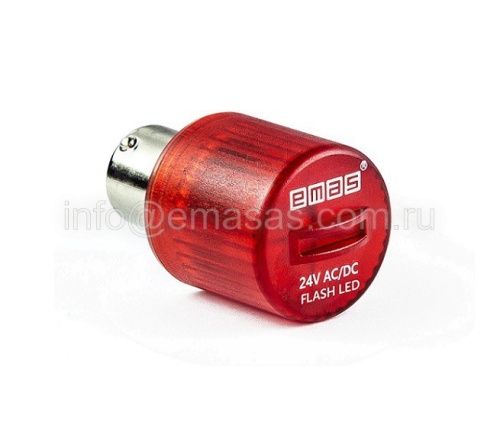 Cтробоскоп FLESH 24VDC красный | код IKMF024K | EMAS