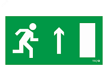 Пиктограмма ПЭУ 094 Выход прямо правосторонний (130х260) | код 2502001740 | Световые Технологии