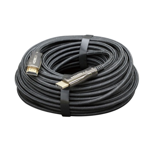 Активный оптический кабель HDMI Cablexpert, 50м, v2.0, 19M/19M, AOC Premium Series, позол.разъемы, экран, коробка | код CCBP-HDMI-AOC-50M | Cablexpert