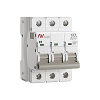 Выключатель автоматический AV-6 3P 3A (Z) 6kA EKF AVERES | код mcb6-3-03Z-av | EKF