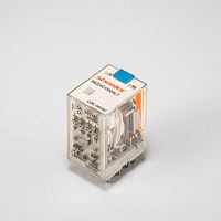Реле сер. RKE, 4CO, встав., 24VDC, с свет. диод., тест. кноп | код RKE4CO024LT | Shenler