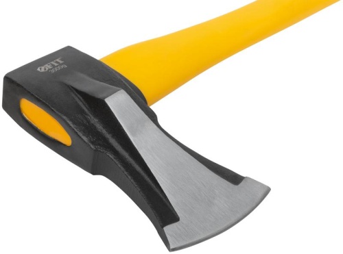 Топор-колун "ушастый" кованый 3000г фибергласовая длинная ручка FIT 46157 фото 5