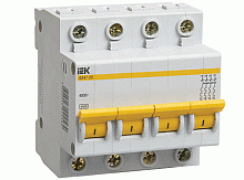 Модульный автоматический выключатель ВА47-29 4 полюса, 6А, х-ка C | код. MVA20-4-006-C | IEK 