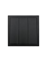 Выключатель 3-кл. СП ZIMA IP20 10А безвинт. зажим черн. бархат LEZARD 704-4288-109QC