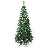 Ель новогодняя искусственная Velvet Pinewood 240 см, с инеем и шишками, ПВХ, ЗОЛОТАЯ СКАЗКА | код 591706 | ЗОЛОТАЯ СКАЗКА