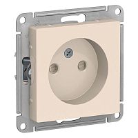 Розетка ATLASDESIGN, скрытый монтаж, со шторками, бежевый | код. ATN000249 | Schneider Electric