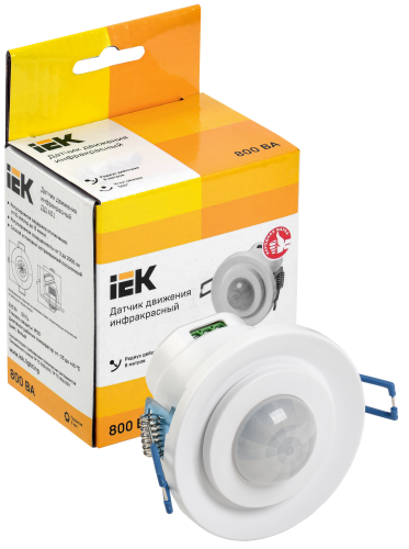 Датчик движения ДД-401 800Вт 360град 8м IP20 белый | код LDD11-401-800-001 | IEK фото 2