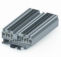 TC2.5-2X2-GY Клемма TC 2-2 проходная пружин. с разрывом цепи, сеч.2.5мм2, сер., шт | код TC2.5-2X2-GY | SUPU