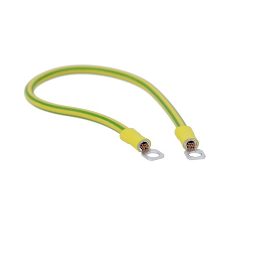 Перемычка медная сеч. 6 мм2, с наконечниками под винт М6, в комплекте с метизами HDZ, L 500 мм | код SC6L500KHDZ | DKC Перемычка медная сеч. 6 мм2, с наконечниками под винт М6, в комплекте с метизами HDZ, L 500 мм | код SC6L500KHDZ | DKC