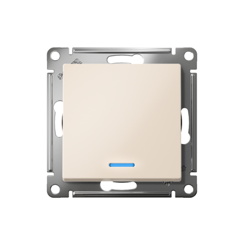 ATLASDESIGN 1-клавишный ВЫКЛЮЧАТЕЛЬ с подсветкой , сх.1а, 10АХ, быстрозажимные клеммы,БЕЖЕВЫЙ | код ATN000213S | Systeme Electric фото 2