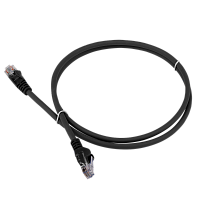 Патч-корд LANMASTER LSZH UTP кат.5e, 1.5 м, черный | код LAN-PC45/U5E-1.5-BK | LANMASTER