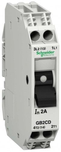 Автоматический выключатель с комбинированным расцепителем 1 полюс 5А | код GB2CD10 | Schneider Electric 